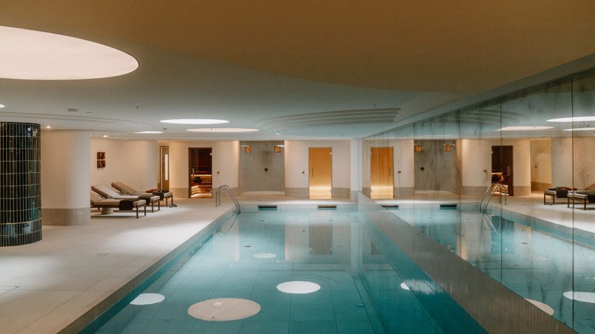 Swimming Pool interior by TiggColl at Mason & Fifth Westbourne Park by AHMM