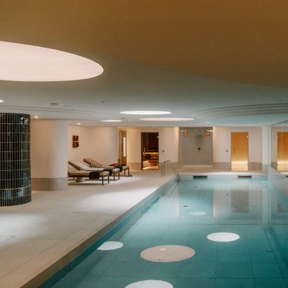 Swimming Pool interior by TiggColl at Mason & Fifth Westbourne Park by AHMM