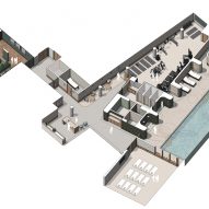 Lower ground floor interior design scheme