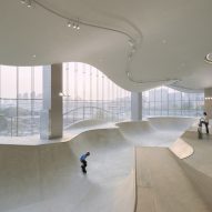 AAN Architects creates indoor skatepark overlooking Shanghai