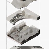 Exploded view of skatepark
