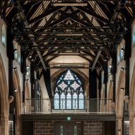 Mezzanine level in church