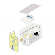 Axonometric diagram of residence mode