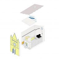 Axonometric diagram of residence mode