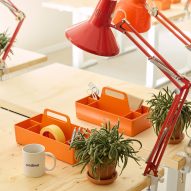 Desk in Podimo Norway office by Omhu Projects