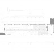 Floor plan of Power Hall gallery by Carmody Groarke at the Science and Industry Museum in Manchester