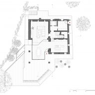 Plan of Casolare Biordo Vecchio by Studio Bressan