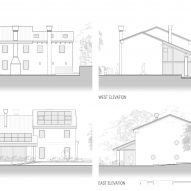 Elevation of Casolare Biordo Vecchio by Studio Bressan