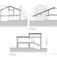 Section of Casolare Biordo Vecchio by Studio Bressan