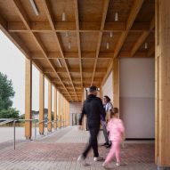 O'DonnellBrown frames Scottish performing arts hub with timber colonnade