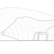 Elevation of Pasona Natureverse Pavilion by The Design Labo