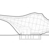Elevation of Pasona Natureverse Pavilion by The Design Labo