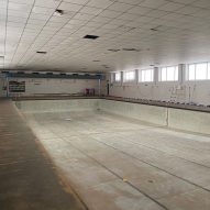 Disused pool retrofit before photo Studio Dera