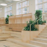 Stairs and multiple levels inside teaching space