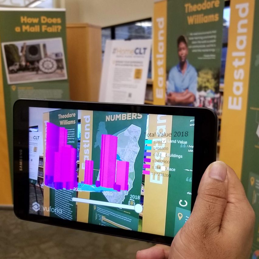 a photograph of a person holding a tablet