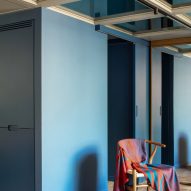 Blue wall in RA House by StudioTamat