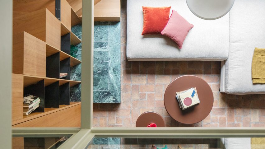 View through glass floor in RA House by StudioTamat
