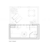 Second floor plan in RA House by StudioTamat