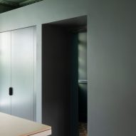 Kitchen storage and doorway