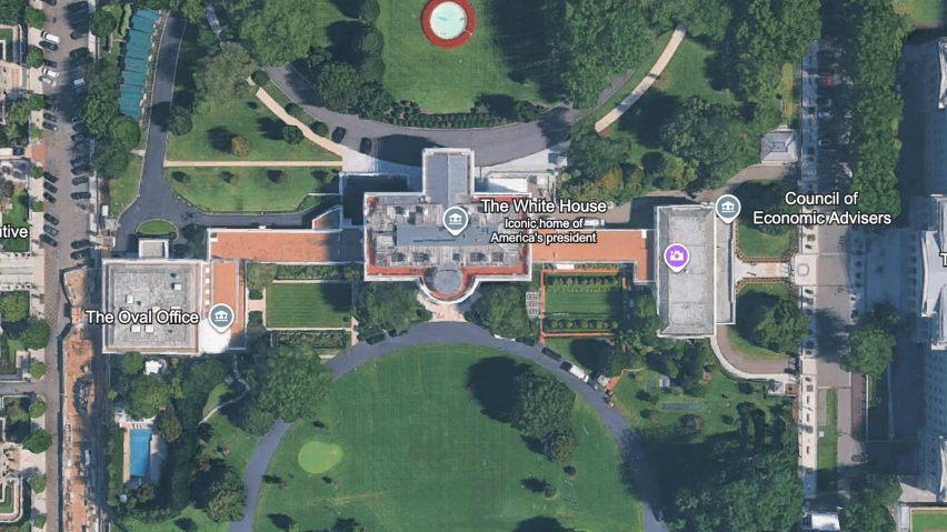 White House aerial shot
