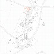 Site plan of Annesso Rosso by Mecozzi Verdini