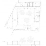 Plan of Patio House by Arquitectura-G