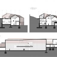 Section of Quinta de Adorigo Winery by Atelier Sérgio Rebelo