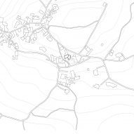 Site plan of The Avber House by OFIS Arhitekti