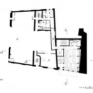 Ground floor plan of Backstage, The Old Vic by Haworth Tompkins