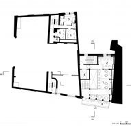 First floor plan of Backstage, The Old Vic by Haworth Tompkins