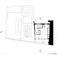 Fourth floor plan of Backstage, The Old Vic by Haworth Tompkins