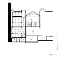 Section of Backstage, The Old Vic by Haworth Tompkins