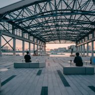 View from Blue Bottle Coffee at West Bund by Atelier Tao+C