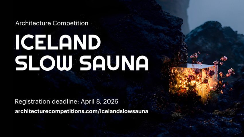 a poster for a sauna design competition