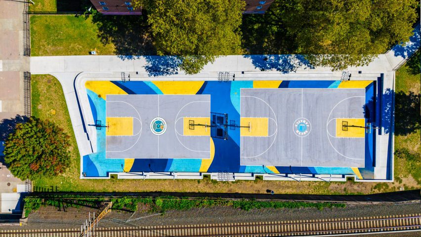 storm drain basketball court