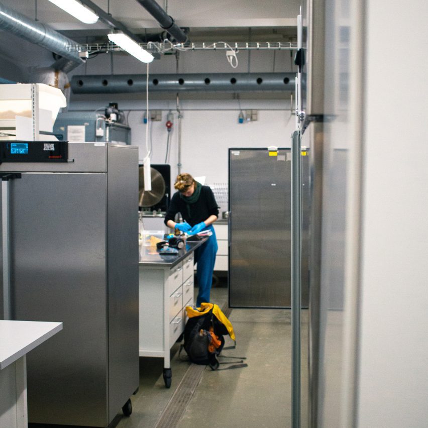 a person in a laboratory 