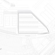 Roof plan of the CityLife padel centre by Novembre Studio