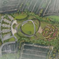 Site plan of the Eternal Wall of Answered Prayer by Snug Architects