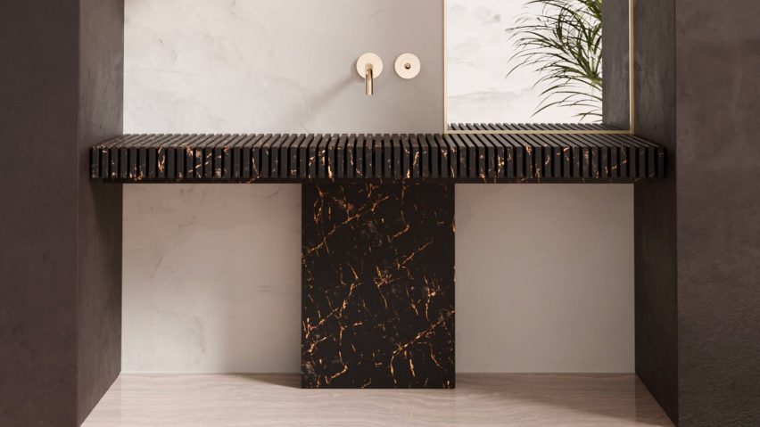 Piano washbasin by Serafini