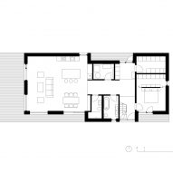 Ground floor plan of House Comet by Gaiss