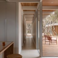 Coridor in L-shaped house