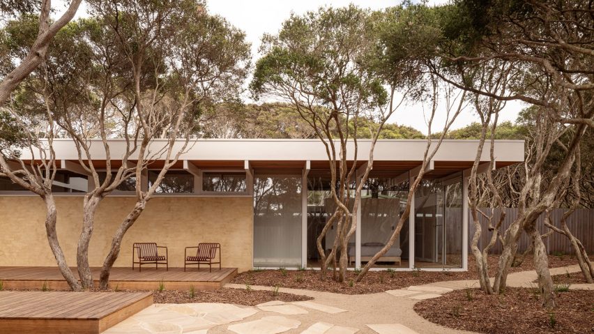 House in Anglesea rear courtyard garden