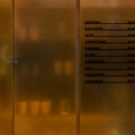 Joe Blake's espresso bar in Holborn, London designed by EBBA