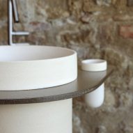 LuneUp freestanding H2O basin by Emanuel Gargano for Terzofoco