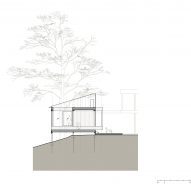 Section of Medník House by Päivä Architekti