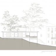 Elevation of Medník House by Päivä Architekti