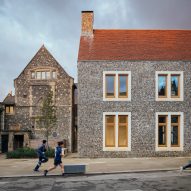 Walters & Cohen clads Canterbury school building with snapped flint