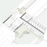 Axonometric of The Spencer Building by Wright & Wright