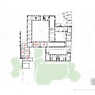 Ground floor plan of The Spencer Building by Wright & Wright