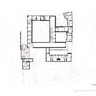Second floor plan of The Spencer Building by Wright & Wright